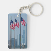 Illinois, Chicago. Marine-Pier, US kennzeichnet Schlüsselanhänger (Rückseite)
