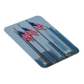 Illinois, Chicago Marinepier, US-Flaggen Magnet (Rechte Seite)