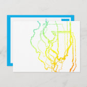 Illinois Chillout Postkarte (Vorne/Hinten)