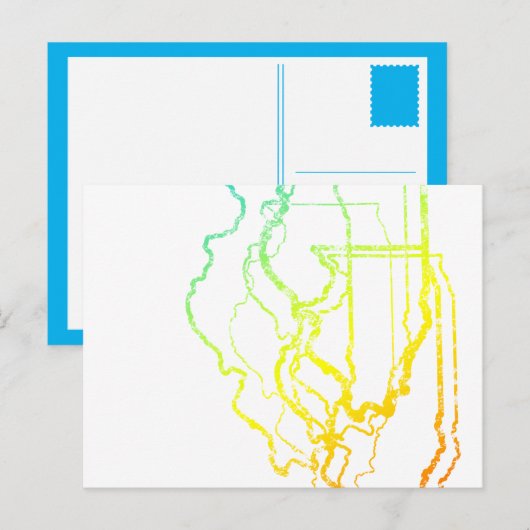 Illinois Chillout Postkarte (Vorne/Hinten)