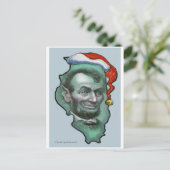 Illinois Christmas Feiertagspostkarte (Stehend Vorderseite)