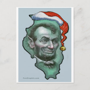 Illinois Christmas Feiertagspostkarte