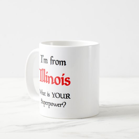 illinois coffee mug kaffeetasse (Vorderseite Links)