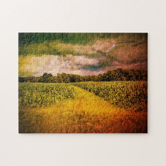 Illinois Country Landschaft Foto Puzzle (Horizontal)