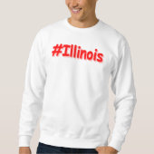 "#Illinois " Cute Design. Buy Now Sweatshirt (Vorderseite)