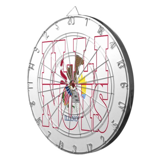 Illinois Dartscheibe (Vorderseite rechts)