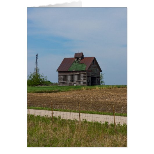 Illinois Farm Life Grußkarte (Vorne)