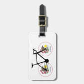 Illinois Flag Cycling Gepäckanhänger (Vorderseite vertikal)