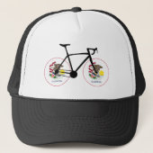 Illinois Flag Cycling Truckerkappe (Vorderseite)