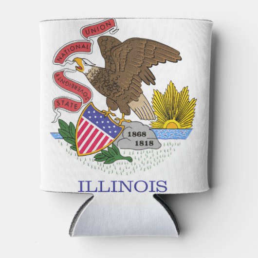 Illinois Flag Dosenkühler (Vorderseite)