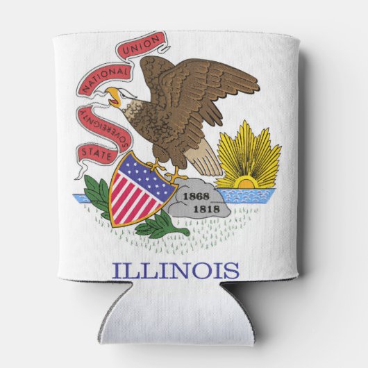 Illinois Flag Dosenkühler (Rückseite)
