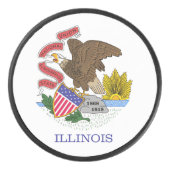 Illinois Flag Eishockey Puck (Vorderseite)