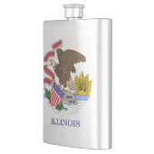 Illinois Flag Flachmann (Links)