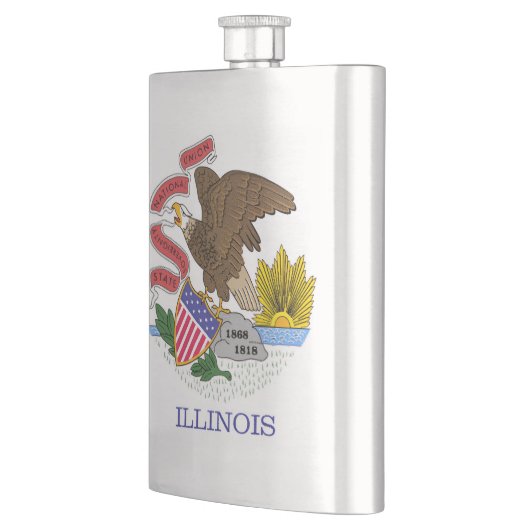 Illinois Flag Flachmann (Links)