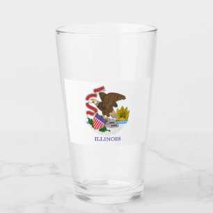 Illinois Flag Glas