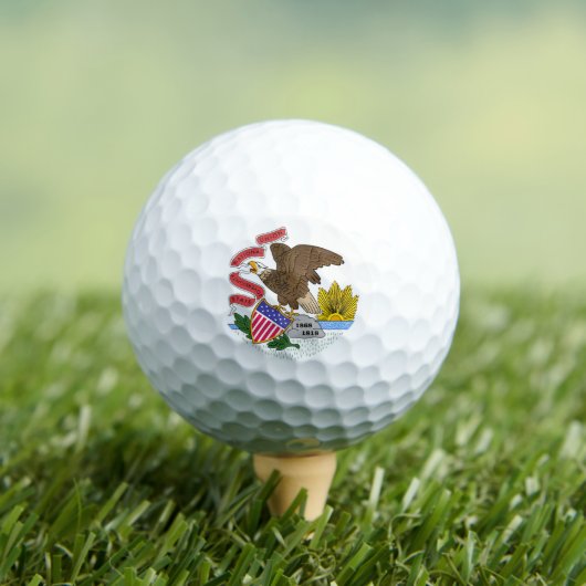 Illinois Flag Golfball (Insitu T-Shirt)