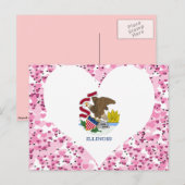 Illinois Flag kaufen Postkarte (Vorne/Hinten)