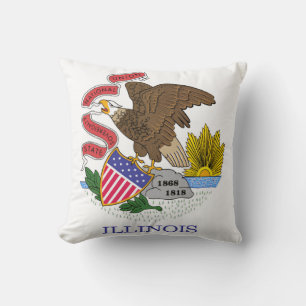 Illinois Flag Kissen