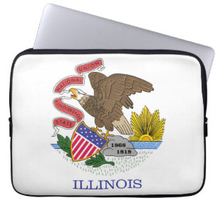 Illinois Flag Laptopschutzhülle