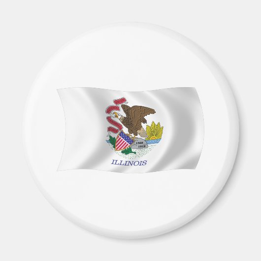 Illinois Flag Magnet (Vorne)