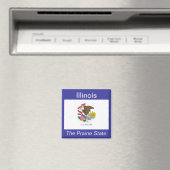 Illinois Flag Magnet (In Situ (Geschirrspüler))