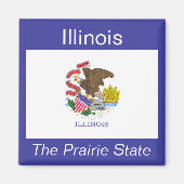 Illinois Flag Magnet (Vorne)