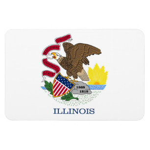 Illinois Flag Magnet