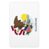 Illinois Flag Magnet (Vertikal)