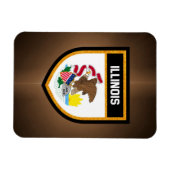 Illinois Flag Magnet (Horizontal)