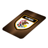 Illinois Flag Magnet (Linke Seite)