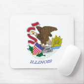 Illinois Flag Mousepad (Mit Mouse)