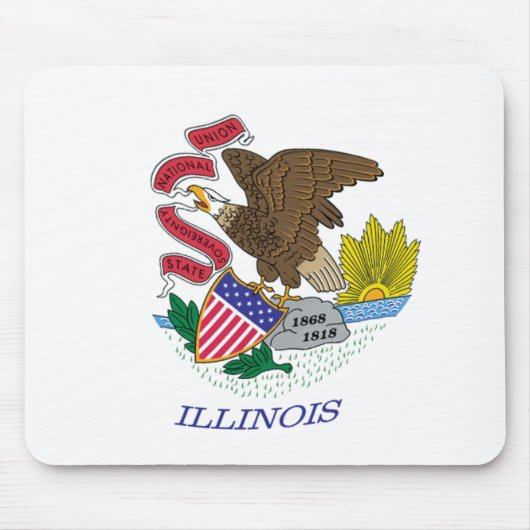 Illinois Flag Mousepad (Vorne)