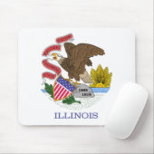 Illinois Flag Mousepad (Mit Mouse)