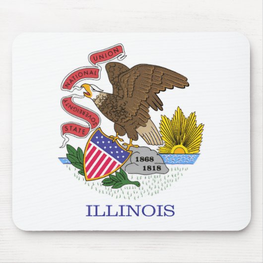 Illinois Flag Mousepad (Vorne)