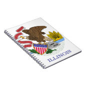 Illinois Flag Notizblock (Rechte Seite)