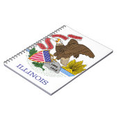 Illinois Flag Notizblock (Linke Seite)