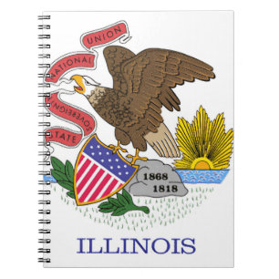 Illinois Flag Notizblock
