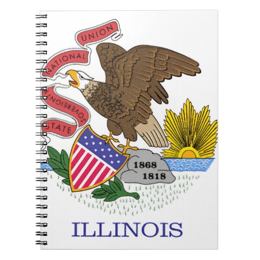 Illinois Flag Notizblock (Vorderseite)