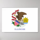 Illinois Flag Poster (Vorne)