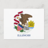 Illinois Flag Postkarte (Vorderseite)