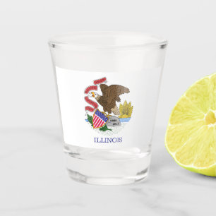 Illinois Flag Schnapsglas
