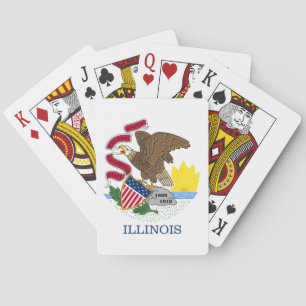 ILLINOIS FLAG SPIELKARTEN