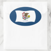 Illinois Flag Sticker (Tasche)