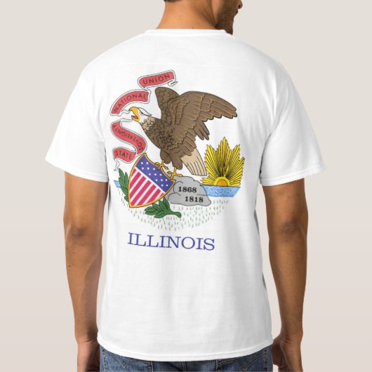 Illinois Flag T-Shirt (Rückseite)