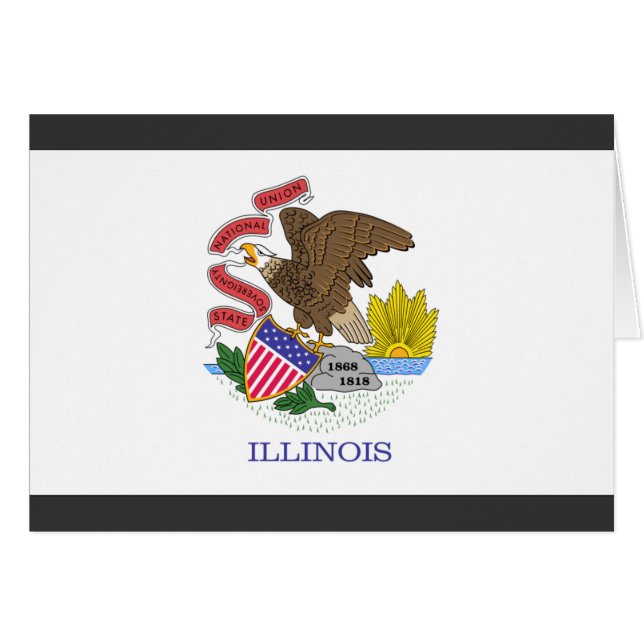 Illinois-Flagge (Vorderseite (Horizontal))