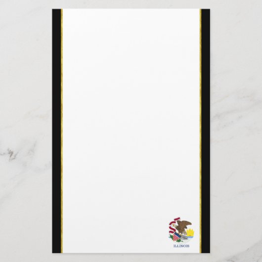 Illinois-Flagge Briefpapier (Vorderseite)