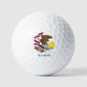 Illinois-Flagge Golfball (Vorderseite)