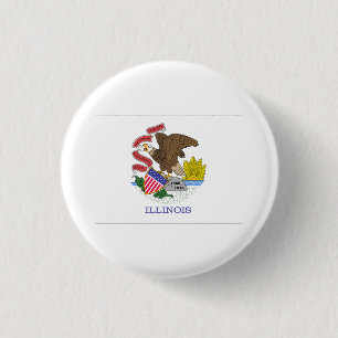 Illinois-FLAGGE International Button