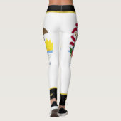 Illinois-Flagge Leggings (Rückseite)