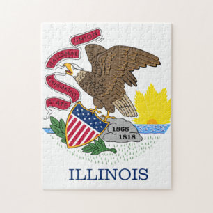 Illinois-Flagge Puzzle